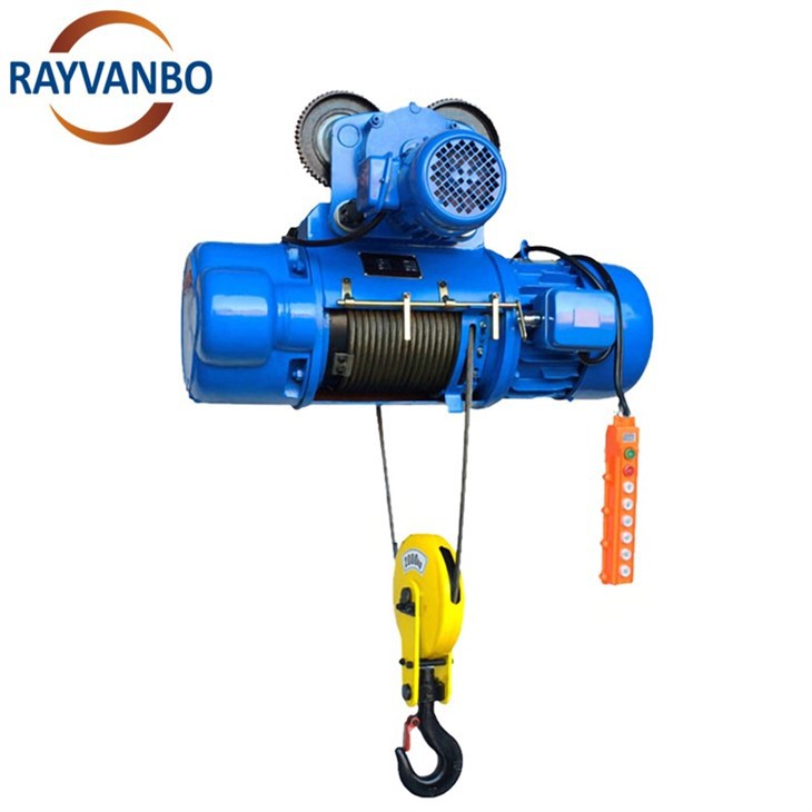 CD MD Electric 0.5t 1t 2t 3t 5t 10t 15t Steel Wire Rope Hoist Single Double Speed Hoist factory